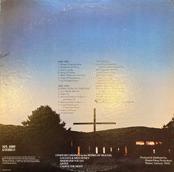The Monks Of Weston Priory - Winter's Coming Home (LP) (VG) - Endless Media