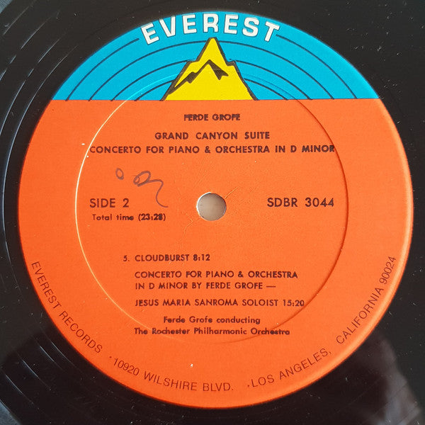 Ferde Grofé, Rochester Philharmonic Orchestra, Jesus Maria Sanroma - Grand Canyon Suite (LP) (VG+) - Endless Media