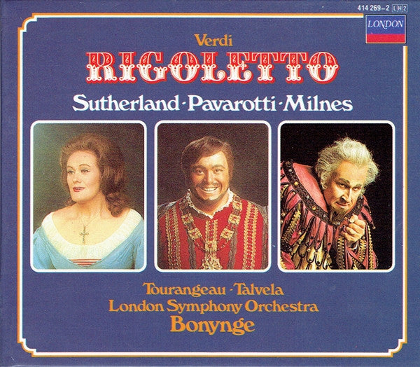 Giuseppe Verdi, Joan Sutherland · Luciano Pavarotti · Sherrill Milnes · Huguette Tourangeau · Martti Talvela · London Symphony Orchestra · Richard Bonynge : Rigoletto (2xCD, RE + Box)