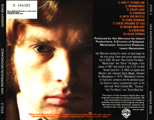 Van Morrison : Moondance (CD, Album, Club, RE)