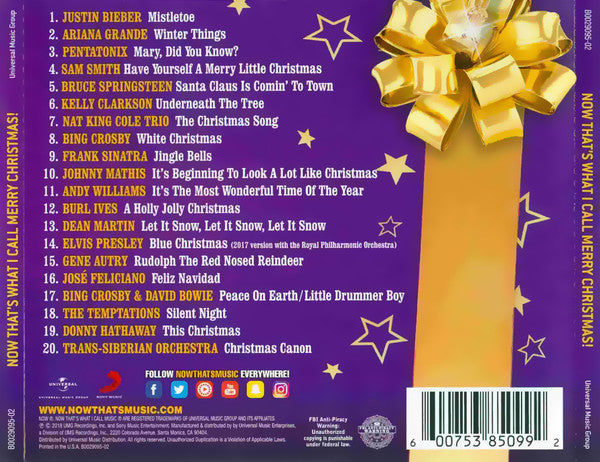 Various : Now That's What I Call Merry Christmas (CD, Comp)