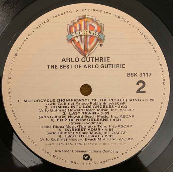 Arlo Guthrie : The Best Of Arlo Guthrie (LP, Comp, RP)