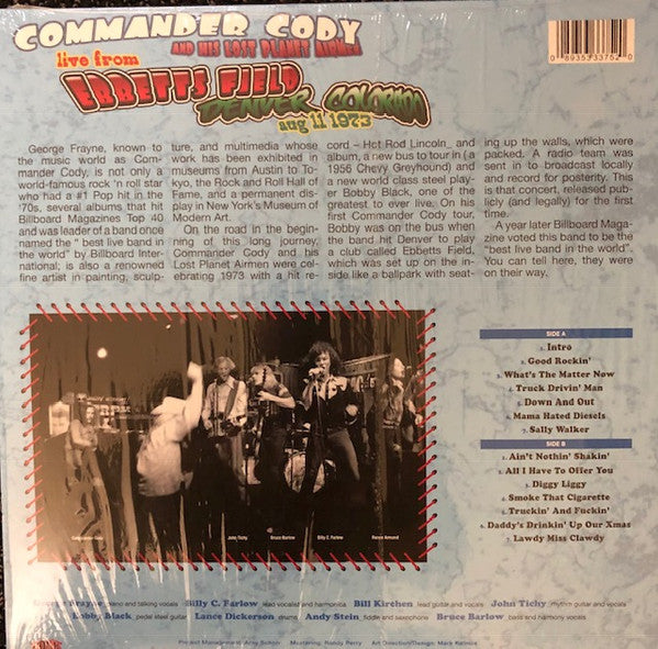 Commander Cody And His Lost Planet Airmen : Live From Ebbetts Field (LP, Album)