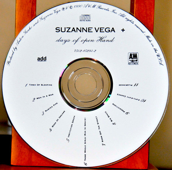 Suzanne Vega : Days Of Open Hand (CD, Album, RE)