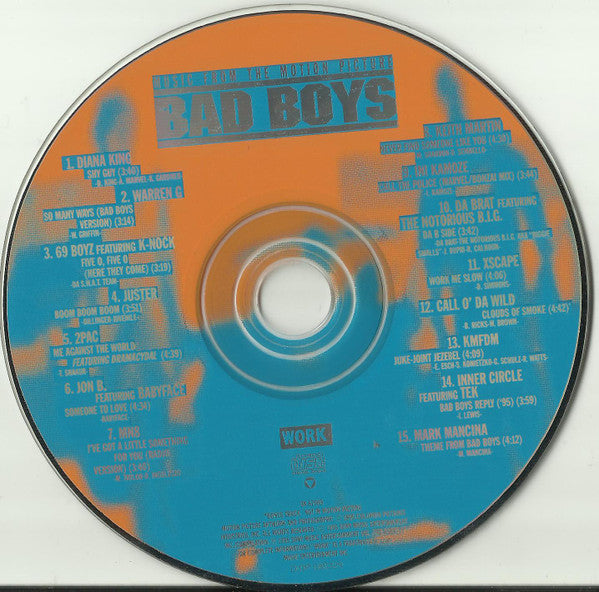 Various : Bad Boys - Music From The Motion Picture (CD, Comp)