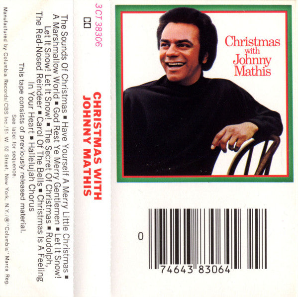Johnny Mathis : Christmas With Johnny Mathis (Cass, Album, RE, Dol)