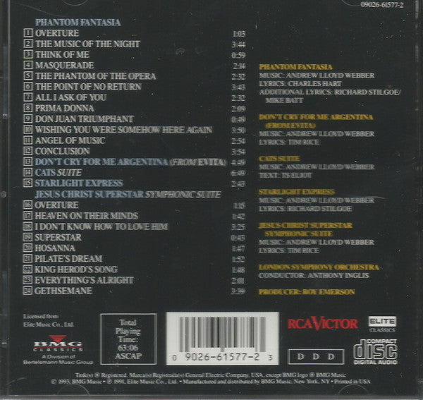 Andrew Lloyd Webber : Symphonic Lloyd Webber (CD, Comp)