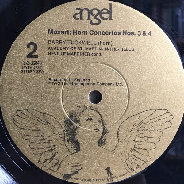 Wolfgang Amadeus Mozart - Barry Tuckwell, The Academy Of St. Martin-in-the-Fields, Sir Neville Marriner - The Four Horn Concertos / Concert Rondo,K.371 / Fragment Of Concerto,K.494A (LP) (VG) - Endless Media