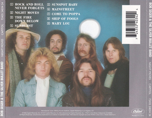 Bob Seger And The Silver Bullet Band : Night Moves (CD, Album, RE, RM)