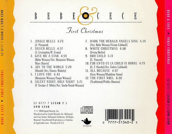 Bebe & Cece Winans : First Christmas (CD, Album)
