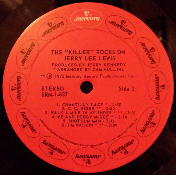 Jerry Lee Lewis : The "Killer" Rocks On (LP, Album)