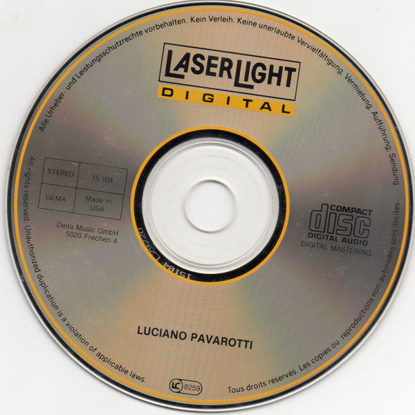 Luciano Pavarotti - Live On Stage (CD) (VG+) - Endless Media