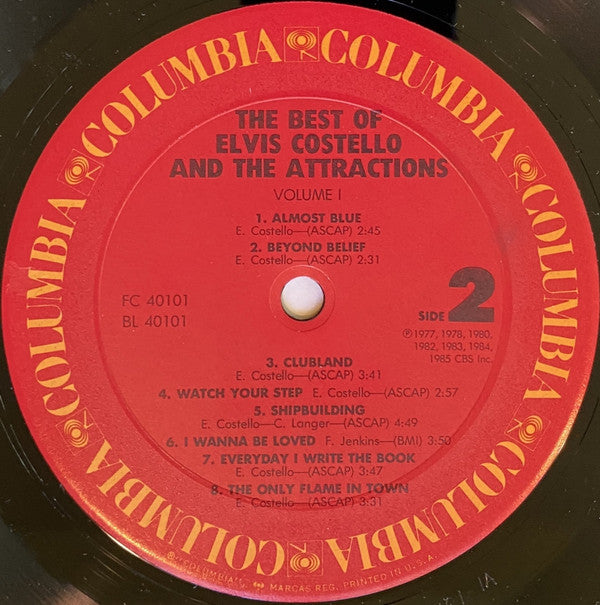 Elvis Costello & The Attractions : The Best Of Elvis Costello And The Attractions (LP, Comp, Pit)