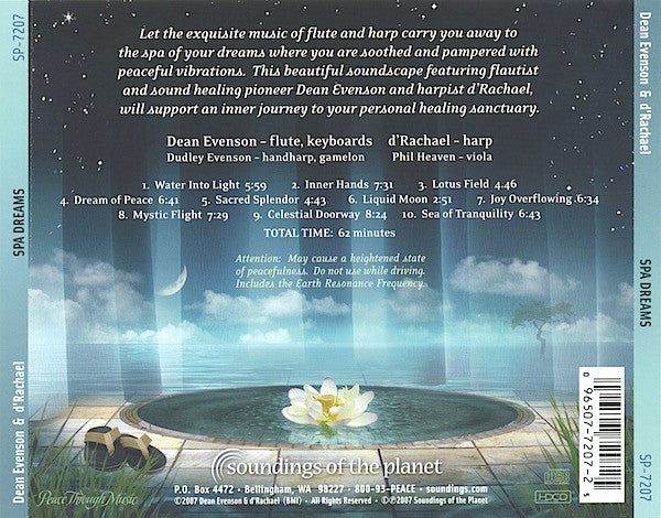 Dean Evenson, d'Rachael : Spa Dreams (CD, Album)