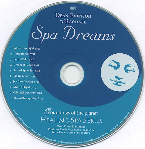 Dean Evenson, d'Rachael : Spa Dreams (CD, Album)