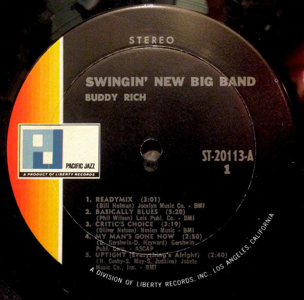 Buddy Rich : Swingin' New Big Band (LP, Album)