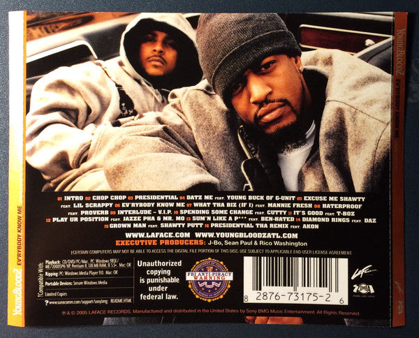 YoungBloodZ : Ev'rybody Know Me (CD, Album, Copy Prot.)