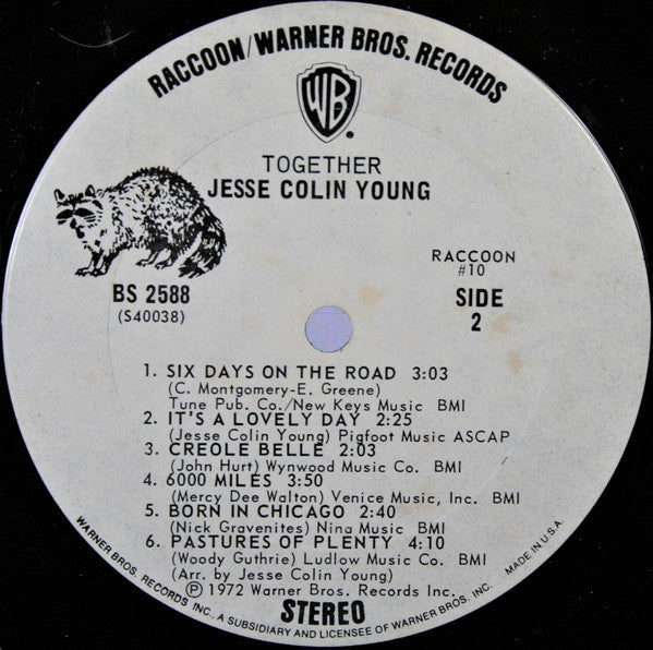 Jesse Colin Young - Together (LP) (G+) - Endless Media