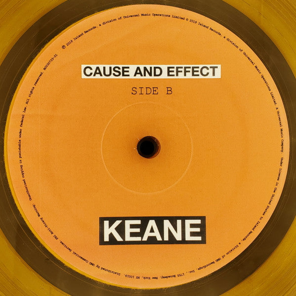 Keane : Cause And Effect (LP, Album, Ora)