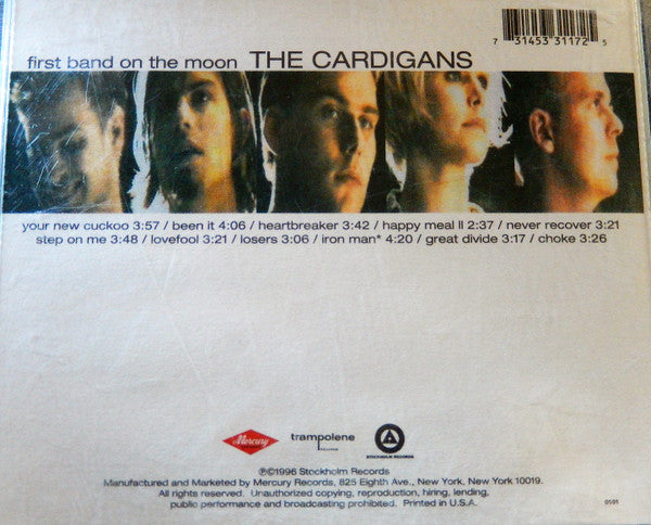 The Cardigans : First Band On The Moon (CD, Album, PMD)