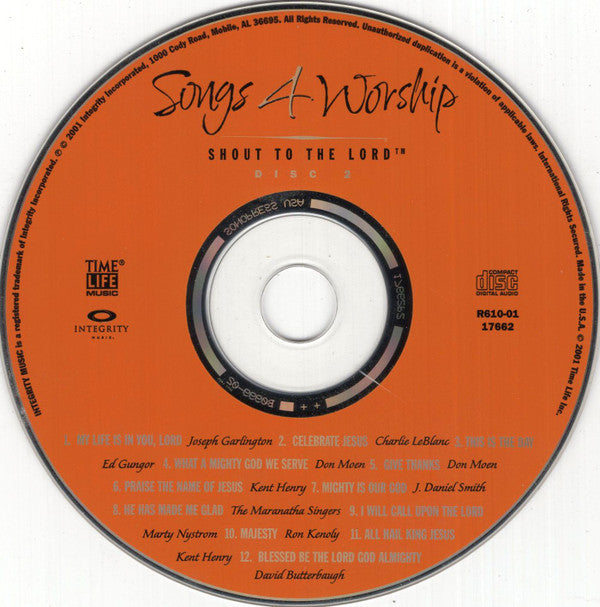 Various : Shout To The Lord - The Greatest Praise & Worship Songs Of All Time (2xCD, Comp)