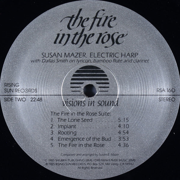 Susan Mazer - The Fire In The Rose (LP) (G+) - Endless Media