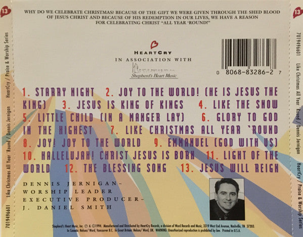 Dennis Jernigan : Like Christmas All Year 'Round (CD, Comp)