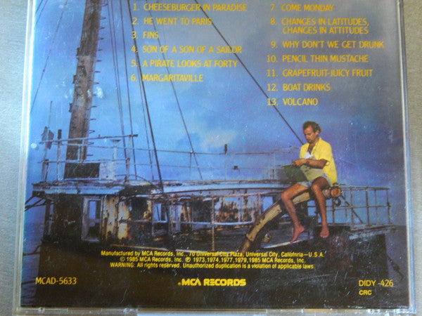 Jimmy Buffett : Songs You Know By Heart - Jimmy Buffett's Greatest Hit(s) (CD, Comp, Club, RE)