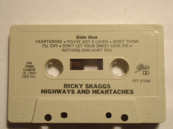 Ricky Skaggs : Highways & Heartaches (Cass, Album, Dol)