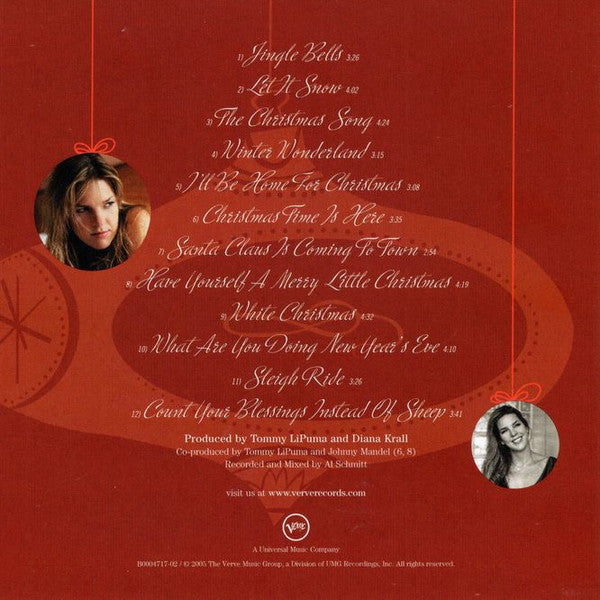 Diana Krall Featuring The Clayton-Hamilton Jazz Orchestra - Christmas Songs (CD) (VG+) - Endless Media