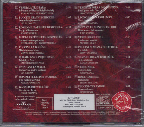 Various : Opera's Greatest Moments (CD, Comp, Club)