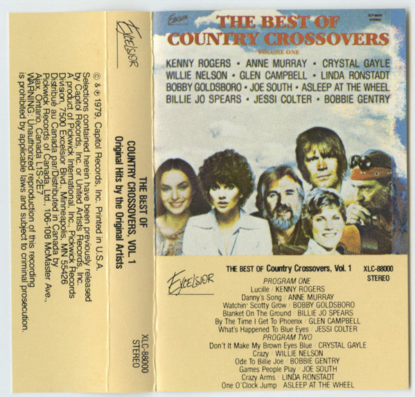 Various : The Best Of Country Crossovers (Volume One) (Original Hits By The Original Artists) (Cass, Comp, Dol)