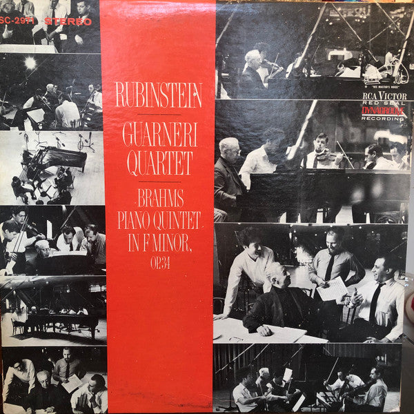 Johannes Brahms, Arthur Rubinstein / Guarneri Quartet - Piano Quintet In F Minor, Op.34 (LP) (VG) - Endless Media