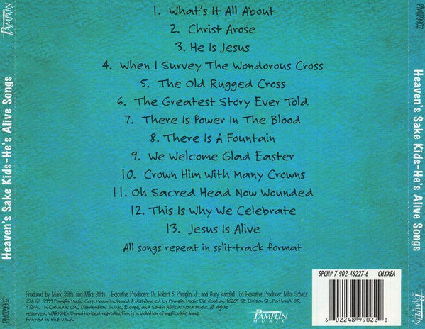 Heaven's Sake Kids : He's Alive Songs (CD)