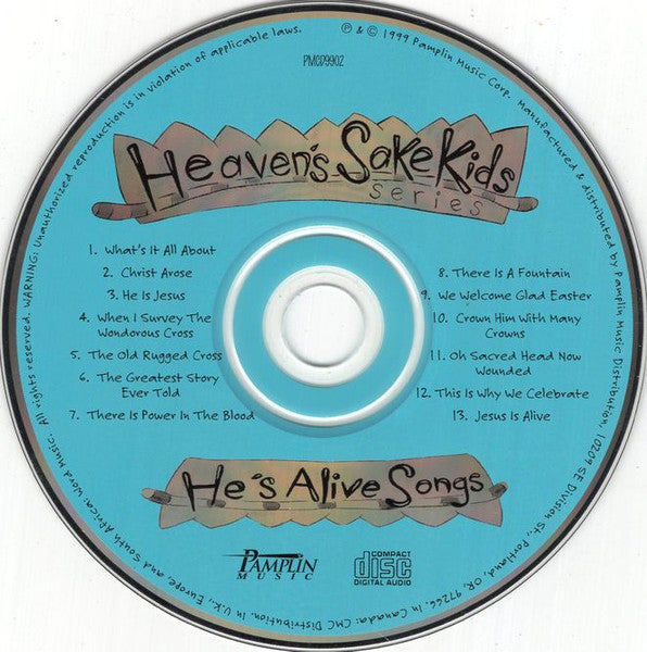 Heaven's Sake Kids : He's Alive Songs (CD)