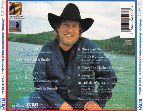 John Anderson (3) : Country 'Til I Die (CD, Album)