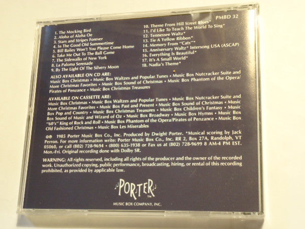 The Porter Twin Disc Music Box : Music Box Past And Present (CD, Album)