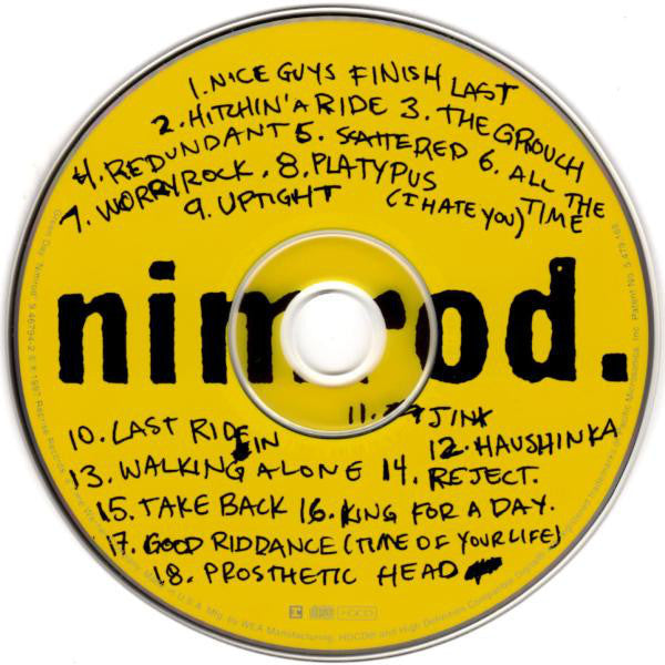 Green Day : Nimrod. (HDCD, Album, Oly)