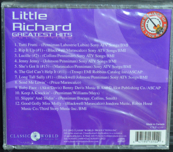 Little Richard : Greatest Hits (CD, Comp)
