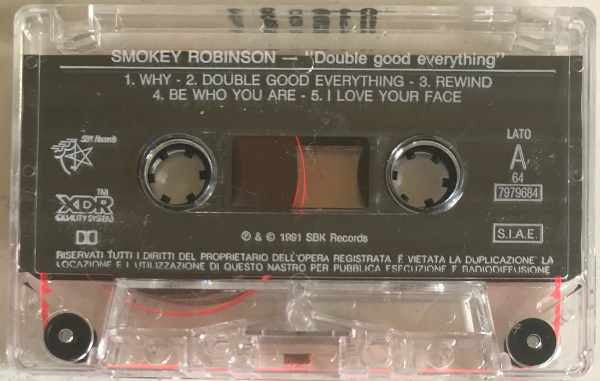 Smokey Robinson : Double Good Everything (Cass)