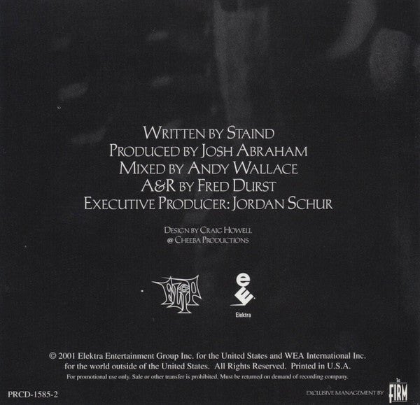 Staind : It's Been Awhile (CD, Single, Promo)