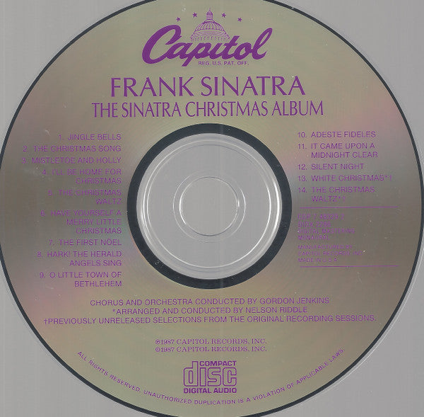Frank Sinatra , Chorus And Orchestra Conducted By Gordon Jenkins : The Sinatra Christmas Album (CD, Album, Mono, RE, RM, JVC)