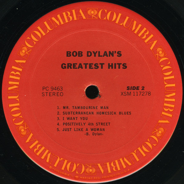 Bob Dylan : Bob Dylan's Greatest Hits (LP, Comp)