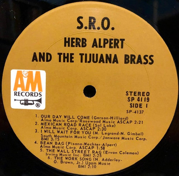 Herb Alpert & The Tijuana Brass : S.R.O. (LP, Album)