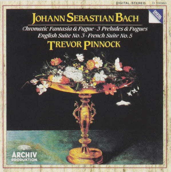 Johann Sebastian Bach - Trevor Pinnock : Chromatic Fantasia & Fugue; 3 Preludes & Fugues; English Suite No. 3; French Suite No. 5 (CD, Club)