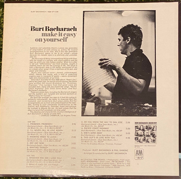 Burt Bacharach - Make It Easy On Yourself (LP) (G) - Endless Media