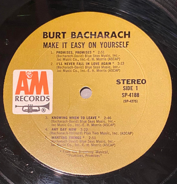 Burt Bacharach - Make It Easy On Yourself (LP) (G) - Endless Media