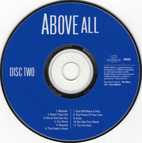 Various : Above All - Ultimate Worship Anthems Of The Christian Faith (2xCD, Comp)