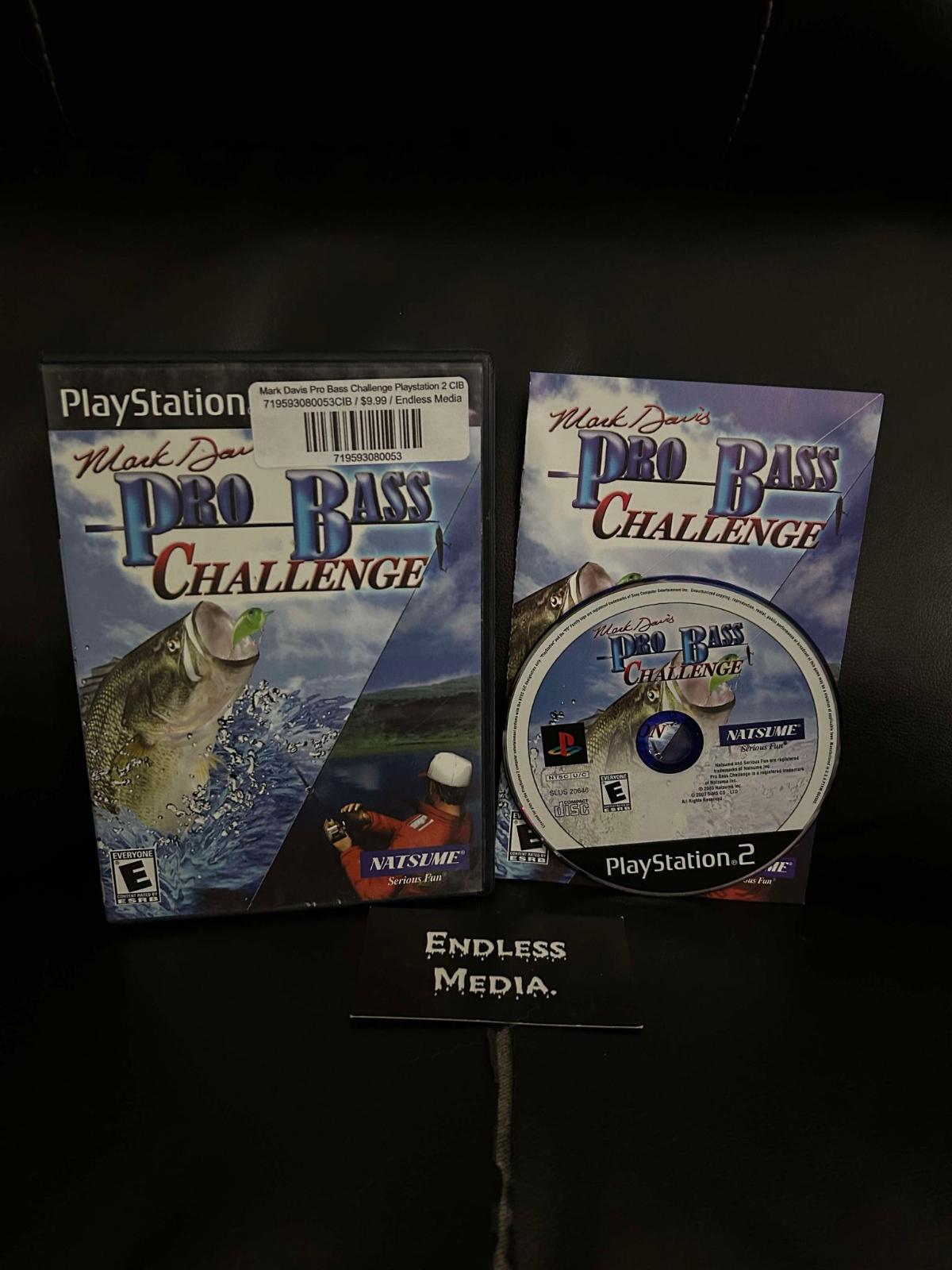 Mark Davis Pro Bass Challenge Sony Playstation 2 CIB Video Game