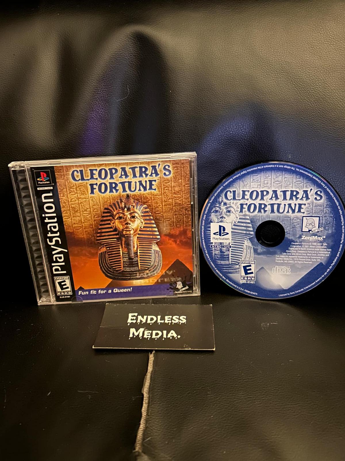 Cleopatra's Fortune Sony Playstation CIB Video Game